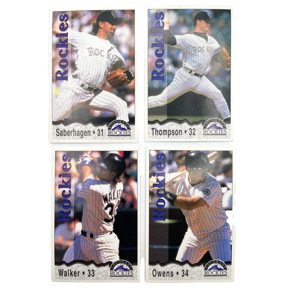 Set Of 26 Colorado Rockies Baseball Cards 1995 Playoff Team KC Life Insurance Co